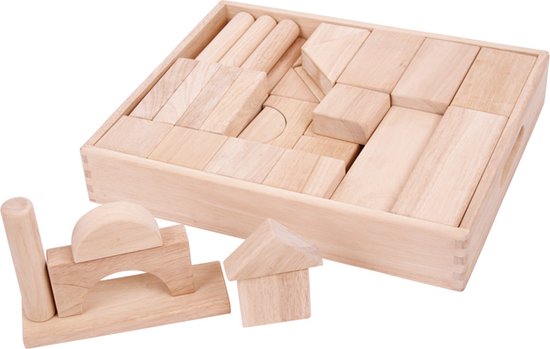 Afbeelding van het spel Bigjigs Large Wooden Blocks