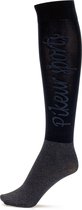 Pikeur Knee socks dunne voet Nightblue/grey - 35-40 | Paardrijsokken