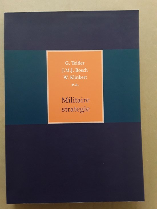 Cover van het boek 'Militaire strategie' van G. Teitler