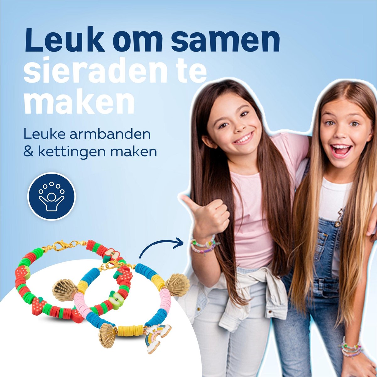 Joya Creative Armbandjes & Sieraden Maken 4500 delige XXL Set - Sieradenpakket - Knutselpakket - Kralen - DIY Knutselen Meisjes - Knutselkoffer - Incl. Elastisch Draad en Gereedschap — afbeelding 4