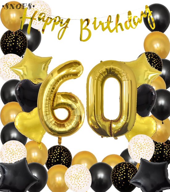 Folieballon verjaardag 60 jaar | 45cm