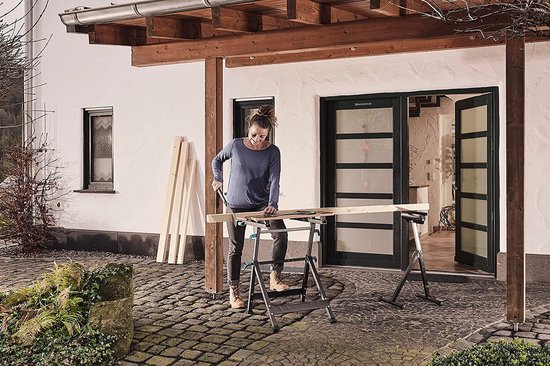 wolfcraft - MASTER 650 ERGO - Verstelbare Werkbank - Werktafel met bankschroef - Klemtafel Inklapbaar - Opvouwbaar - 10 JAAR GARANTIE - 6870000
