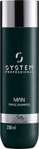 System Professional System Man Triple Shampoo M1 250 ml - Normale shampoo vrouwen - Voor Alle haartypes