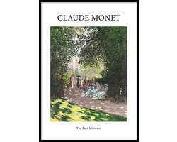 Poster The Parc Monceau - 30x40 cm - Geschilderd door Claude Monet - Schilderkunst - Beroemde Schilder - Exclusief fotolijst - WALLLL