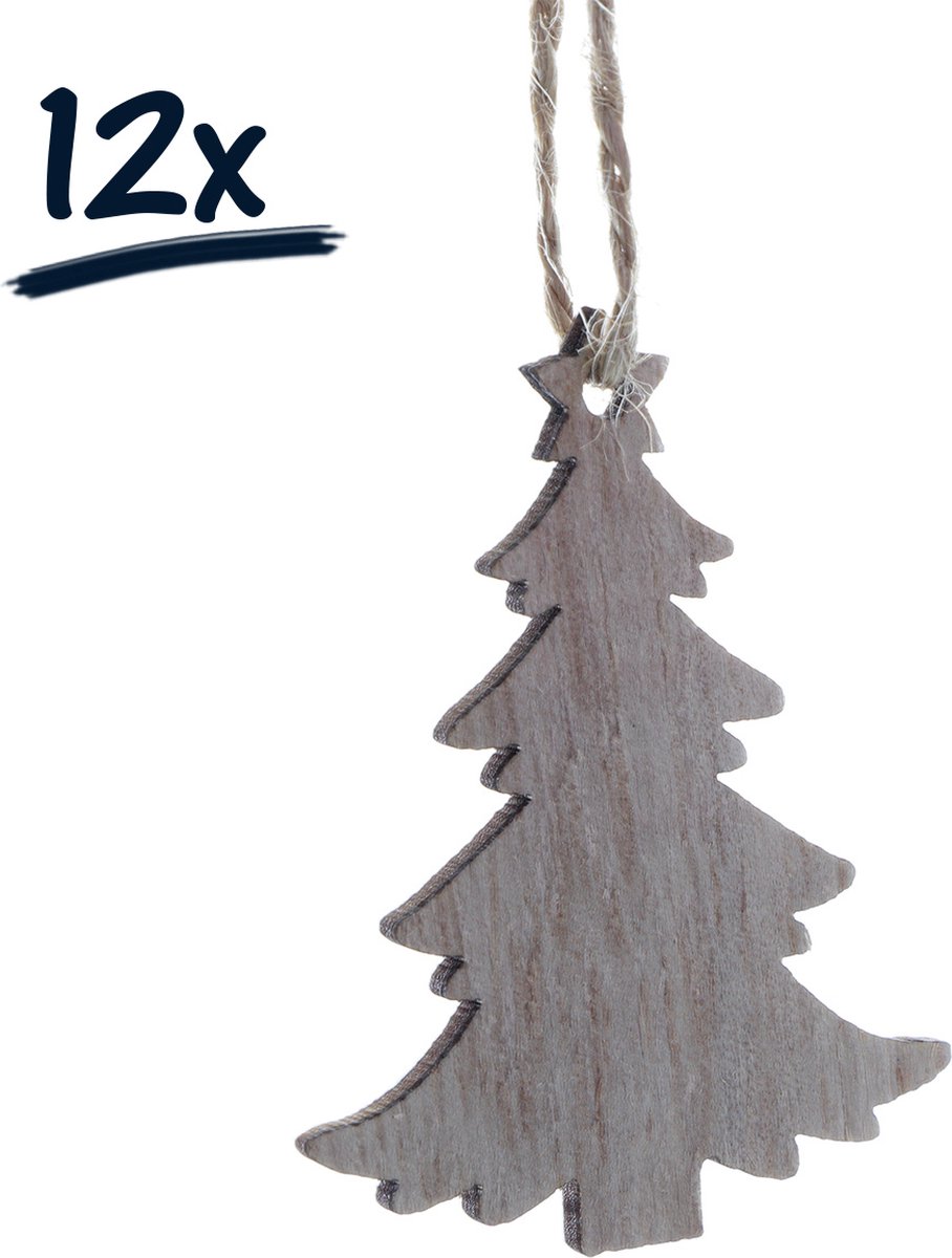 12 hanger kerstboom kerst kerstmis decoratie tafeldecoratie DIY hobby knutsel