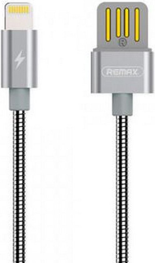 Remax Data Cable Aluminium 1M Apple Lightning Compatible - Zilver