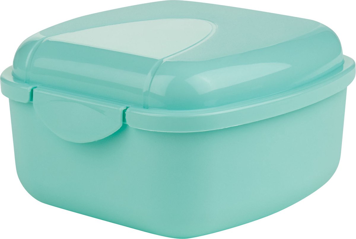 Vershouddoos - Lunchbox - Vershoudbakjes - Bakjes - Keukenhulpjes - BPA vrij - Vaatwasmachinebestendig - Vershouddoos vierkant mint