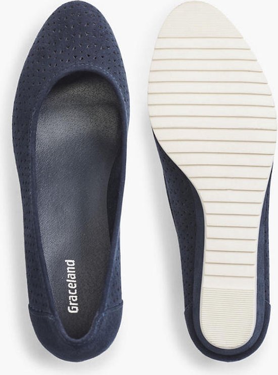 graceland Donkerblauwe pump sleehak Maat 40