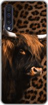 Coque Samsung Galaxy A50 - Scottish Highlander - Fourrure - Imprimé Panthère - Siliconen