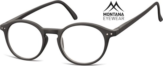 Montana Eyewear MR65 leesbril +1.50 zwart - rond