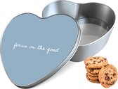 Boîte à biscuits Focus On The Good Hart - Boîte de rangement 14x15x5 cm