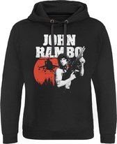 Rambo Hoodie/trui -XL- John Rambo Zwart