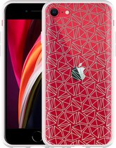 iPhone SE 2020 Hoesje Triangles - Designed by Cazy