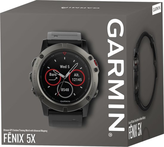 Garmin fenix 5X multisporthorloge - Sapphire slate grey - Garmin