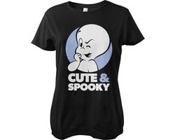 Casper The Friendly Ghost Dames Tshirt -S- Cute & Spooky Zwart