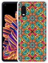 Hoesje Geschikt voor Samsung Galaxy Xcover Pro Flora Mandala