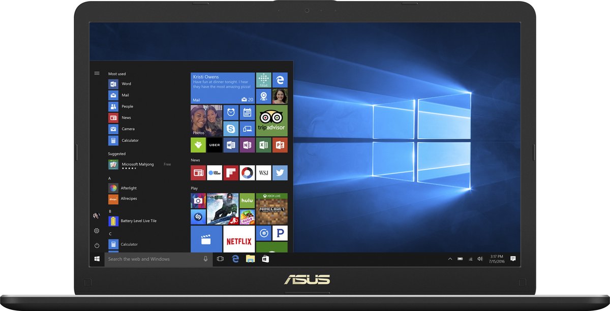 Asus Vivobook X705MA-BX222W - Laptop - 17.3