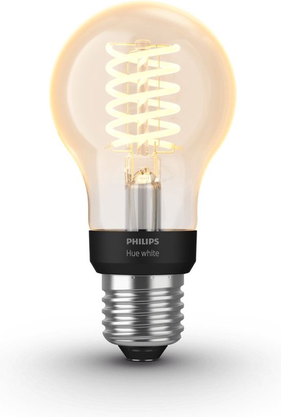 Philips Hue Filament Lichtbron E27 - zachtwit licht - Ø 6 cm - 7W -  Bluetooth | bol.com
