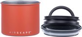 Airscape - Koffiebonen - Voorraadpotten - Koffie - Staal - Mat Oranje/Rood - 250 gram