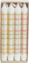 Bougie de table Rustik Lys - 2,2x19cm - à carreaux