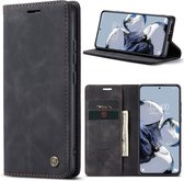 CaseMe - Coque de téléphone adaptée pour Samsung Galaxy S23 - Wallet Book Case - Avec Fermeture Magnétique - Zwart