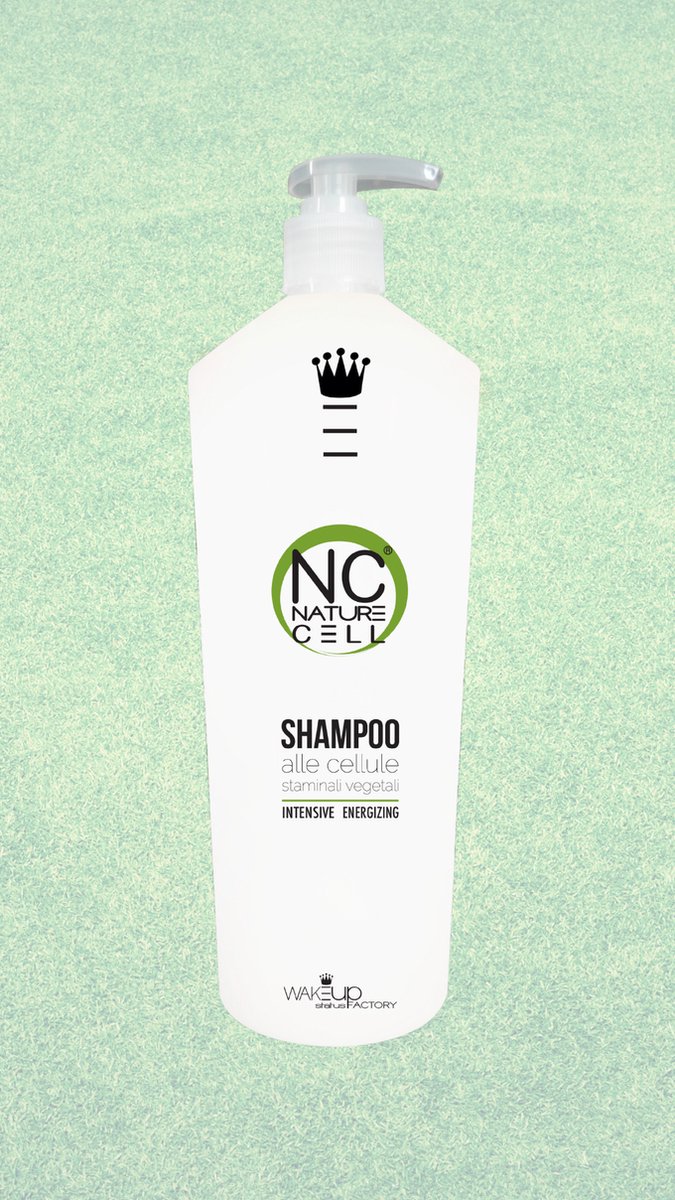 Haaruitval shampoo Nature Cell 1000 ml bevat plantaardige stamcellen, ondersteunt de groei van nieuw haar ,zonder SLS - PARABENS - ALLERGENEN - NIKKEL - DIETANOLAMINE