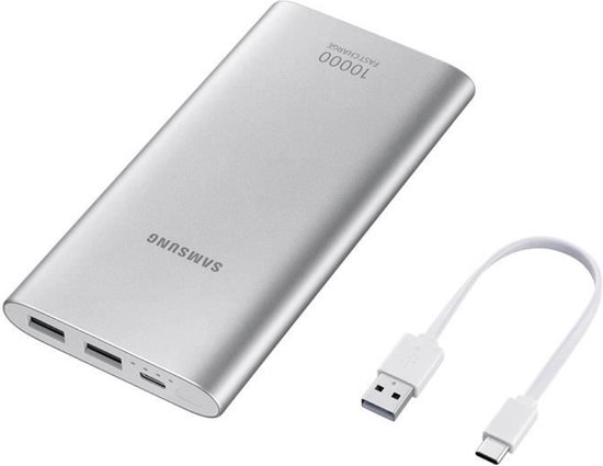 Samsung Powerbank - USB C - 10.000 mAh - Zilver
