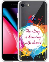 iPhone 8 Hoesje Painting - Designed by Cazy