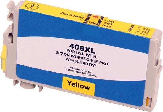 ABC huismerk inkt cartridge geschikt voor Epson 408XL geel Workforce WF-C4810DTWF