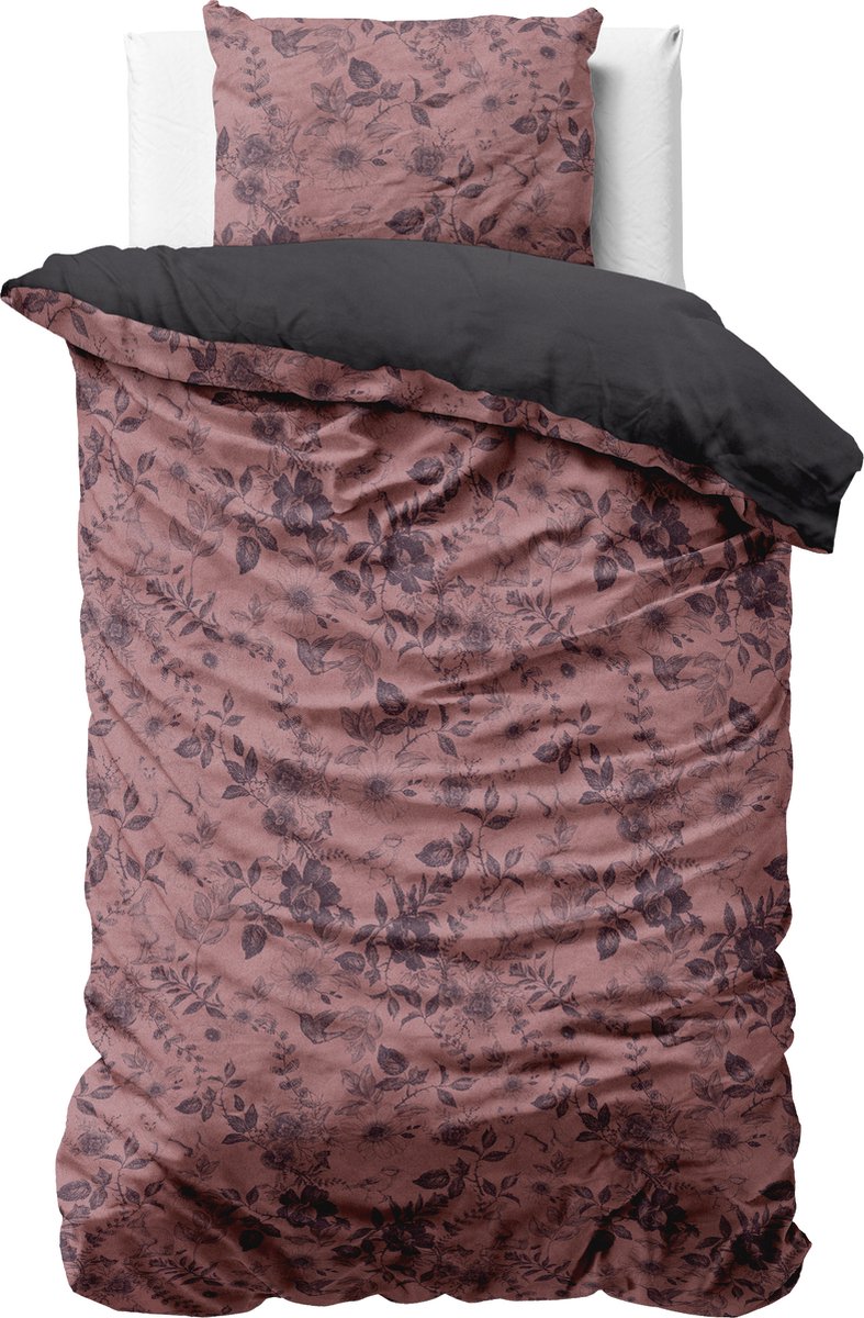 Dreamhouse Fluweel Jonas Dekbedovertrek - 140x200/220 + 1 kussenslopen 60x70 - Bruin - Lits-Jumeaux