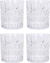 JAP Kristallen whiskey glazen set van 4 - 230ml - Transparant drinkglas - Tumbler set