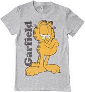 Garfield Heren Tshirt -M- Garfield Grijs