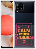 Hoesje Geschikt voor Samsung Galaxy A42 Summer Time