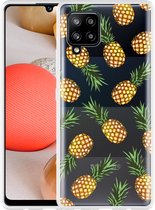 Hoesje Geschikt voor Samsung Galaxy A42 Ananas