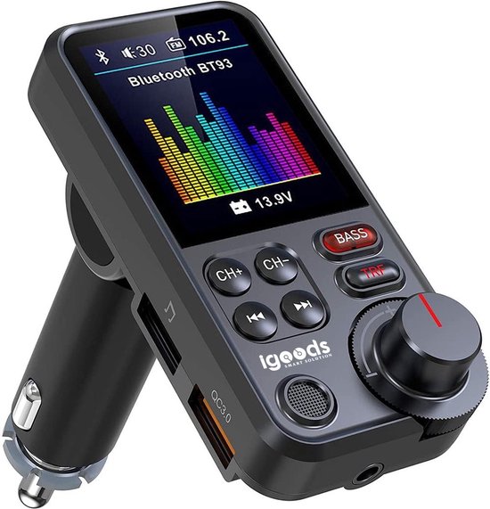 Mohard Bluetooth Voiture, Charge Rapide QC3.0 Transmetteur FM