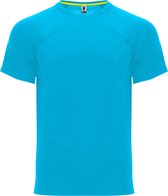 Turquoise sportshirt unisex 'Monaco' merk Roly maat S