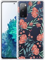 Hoesje Geschikt voor Samsung Galaxy S20 FE Poppy Roses