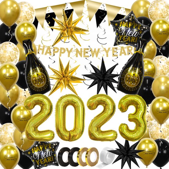 Happy New Year 2023 Versiering Oud En Nieuw Versiering Nieuw Jaar Feest