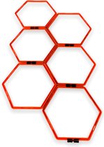 échelle de coordination - échelle d'agilité - échelle de vitesse - orange - échelle hexagon - échelle de sport - agilité - agilité