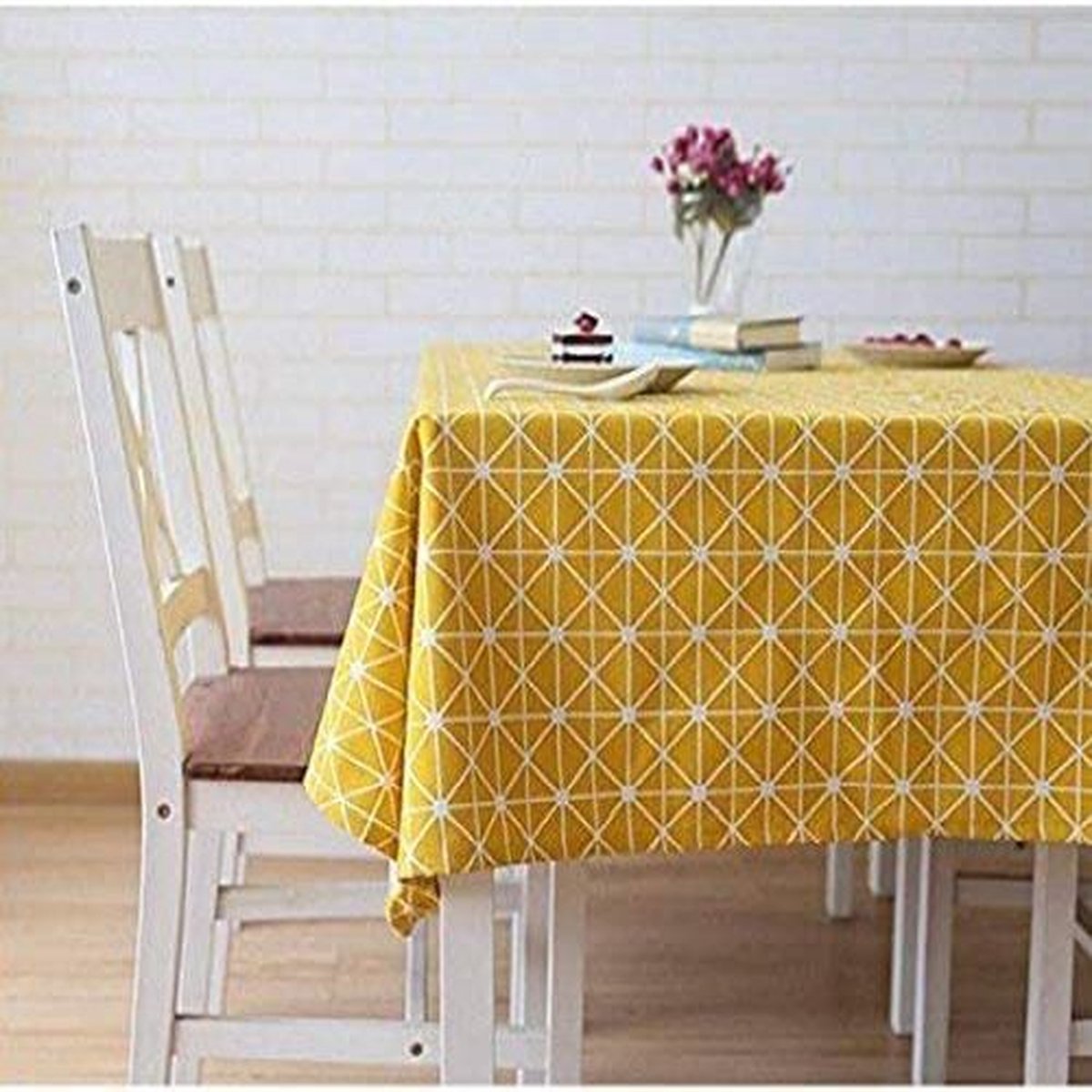 Rechthoekig tafelkleed, katoenen tafellinnen - eenvoudig keperstof tafelkleed geschikt voor huiskeukendecoratie - verschillende maten