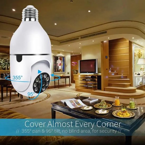 Viatel 2MP Lamp Surveillance Camera Nachtzicht Full Color Automatische Menselijk Tracking 4x Digitale Zoom Video Indoor Security Monitor van Viatel — afbeelding 5