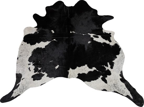 Koeienhuid vloerkleed Zwart Wit | dikke kwaliteit koeienkleed | Ecologisch gelooide koeienvellen | Uniek gefotografeerde koeienhuiden