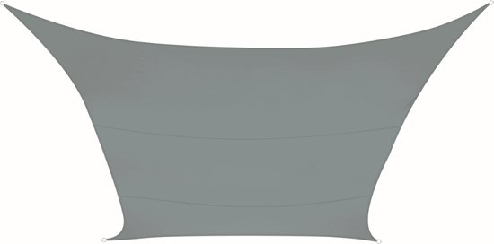 Schaduwdoek - Zonnezeil - Vierkant - 3,6 x 3,6 m - Kleur: Lichtgrijs - Perel