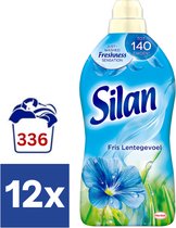 Silan Fris Lentegevoel Wasverzachter (Voordeelverpakking) – 12 x 700 ml (336 wasbeurten)