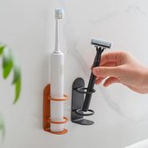 Elektrische tandenborstelhouder - Zwart- Zelfklevend - Voor Oral B - Philips Sonicare - Toothbrush