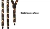 Bretel camouflage - bretels leger army carnaval festival thema party soldaat