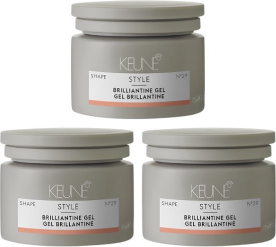 Keune Style Gloss Brilliantine Gel 3 X 125 Ml Bol