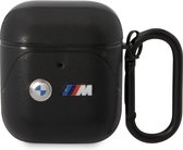 BMW M-Line Curved Line AirPods Case - Geschikt voor Apple Airpods 1 & 2 - Zwart