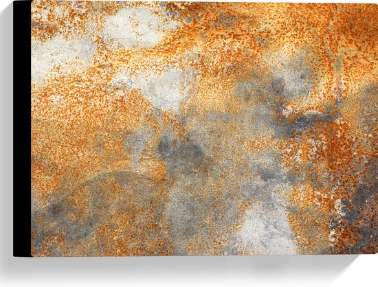 Canvas - Verroeste Metaalkleuren - 40x30 cm Foto op Canvas Schilderij (Wanddecoratie op Canvas)