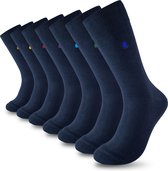 Seven Days in Blue | 7 paar blauwe sokken - maat: 39-42